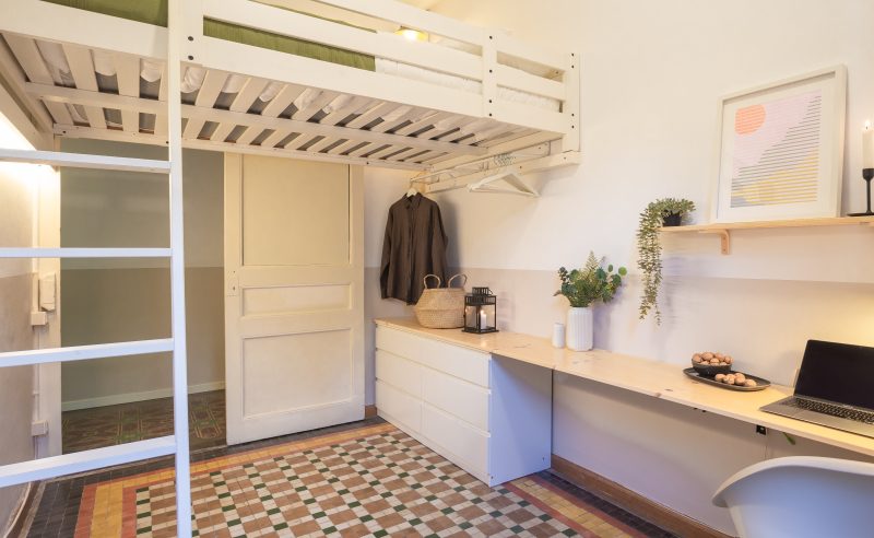 Comerc2 Habitación doble con ventana balconera en Sant Andreu