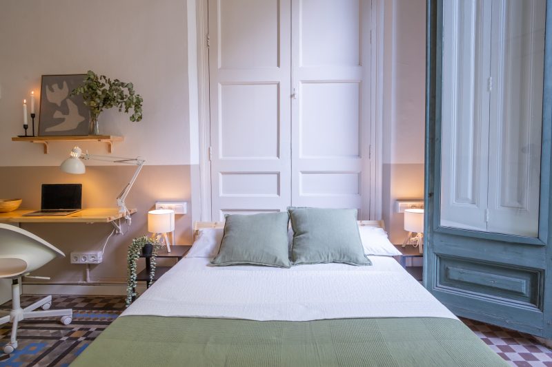 Claris1 Habitación doble amplia con balcón privado y mosaico Nolla