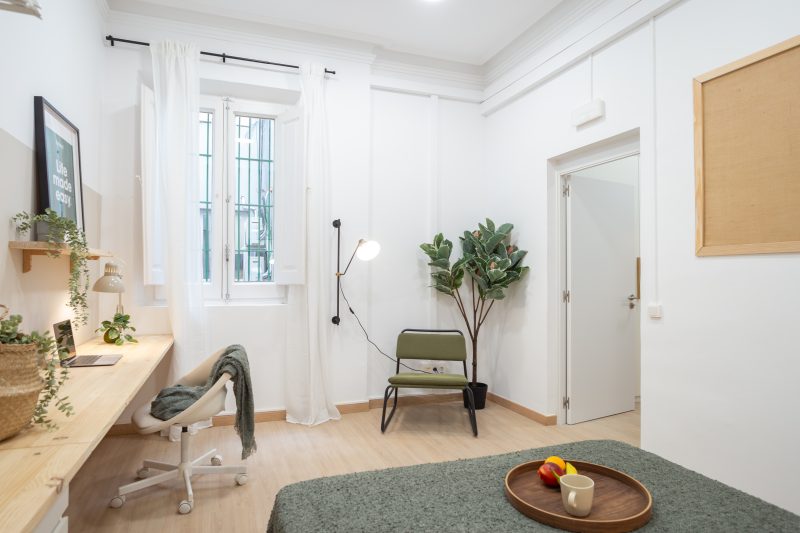 Catalunya4 Habitación doble con aire acondicionado cerca de Plaça Catalunya