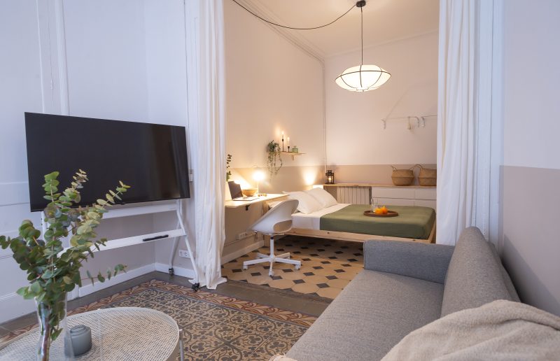 Mirallers3 Habitación doble con acceso a patio compartido
