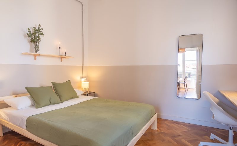 Versalles1 Soleada habitación doble en Sant Andreu