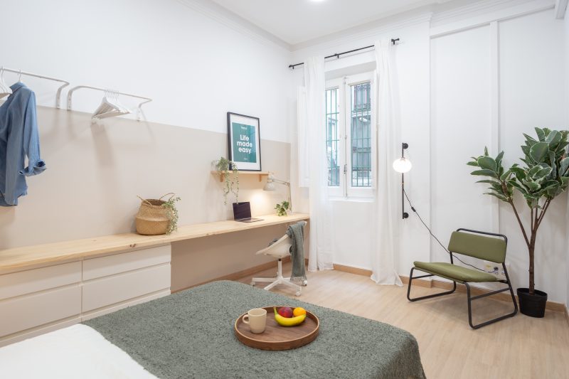 Catalunya4 Habitación doble con aire acondicionado cerca de Plaça Catalunya