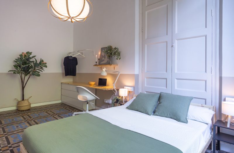 Claris1 Habitación doble amplia con balcón privado y mosaico Nolla